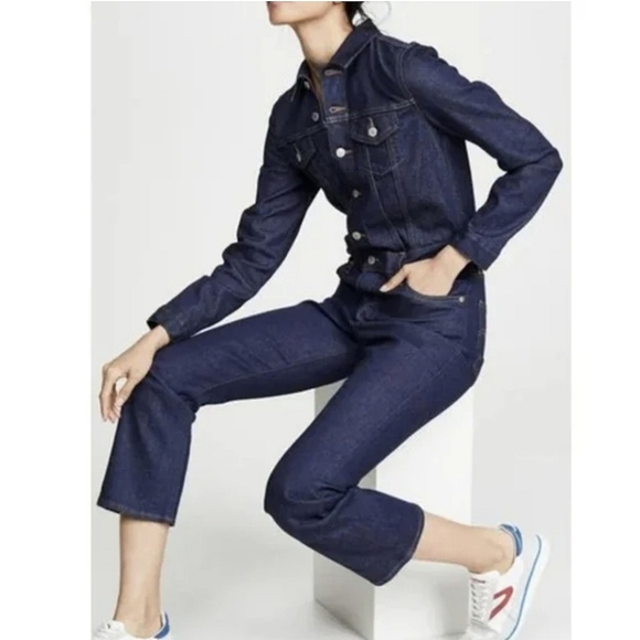 Levi's Dark Blue Denim Jumpsuit - Picture 2 of 15